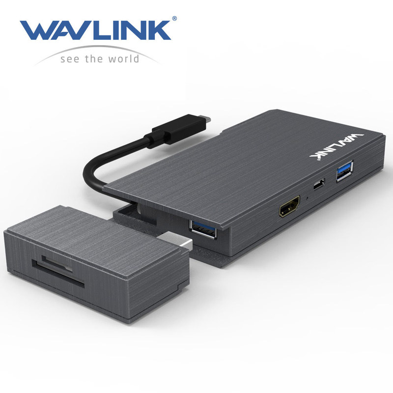Wavlink Portable Mini Combination Dock Driver-free 4KHDMI Expansion Gigabit RJ45 Ethernet Port Wavlink Portable Mini Combination Dock Driver-free 4KHDMI Expansion Gigabit RJ45 Ethernet Port