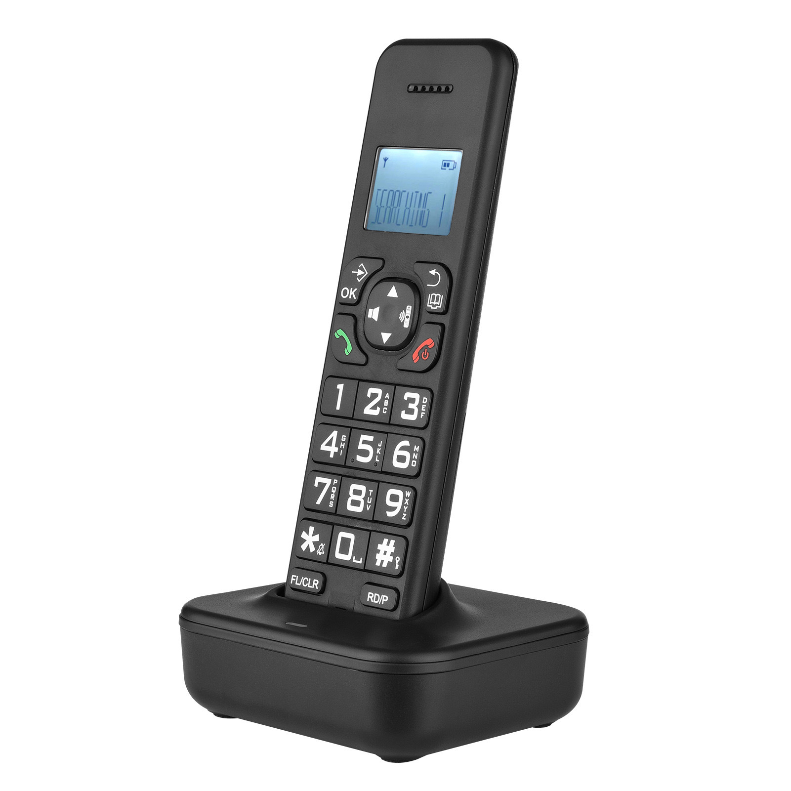 D1102B Digital Cordless Phone (In Stock) - Large Button Standalone Unit - Suitable for Home, Business, and Office Use with Caller ID