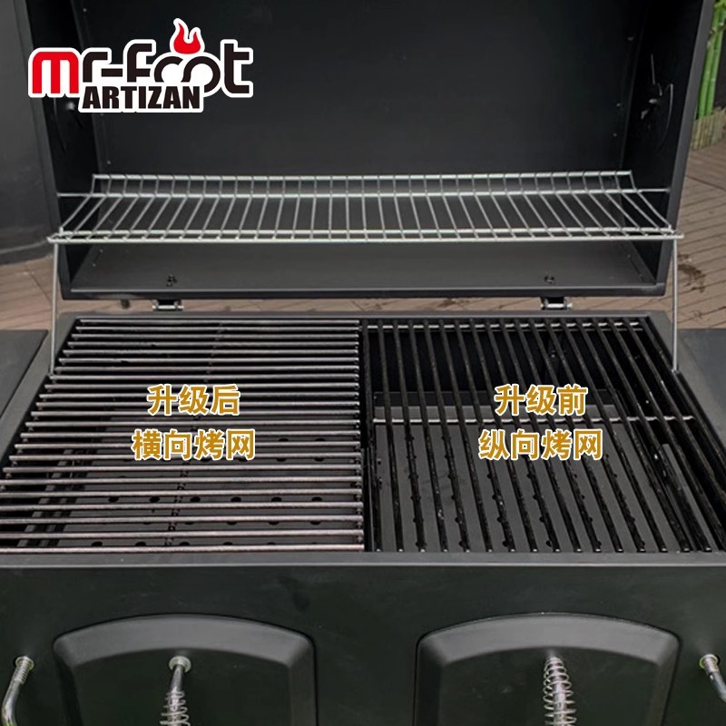 horno de cocción al aire libre horno de barbacoa parrilla de carbón casera terraza villa patio jardín BBQ americano grande