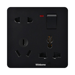 Type 86 Multifunctional One-Open Eight-Hole 8-Hole Five-Hole Switch Socket Power Wall Socket Multi-Hole Switch Panel