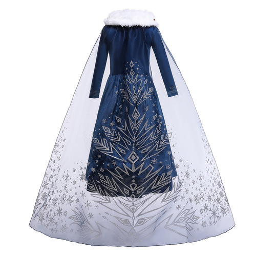  Halloween Children's Frozen Princess Dress Children's Clothes Girls Elsa Princess Children's Dress Frozen Dress