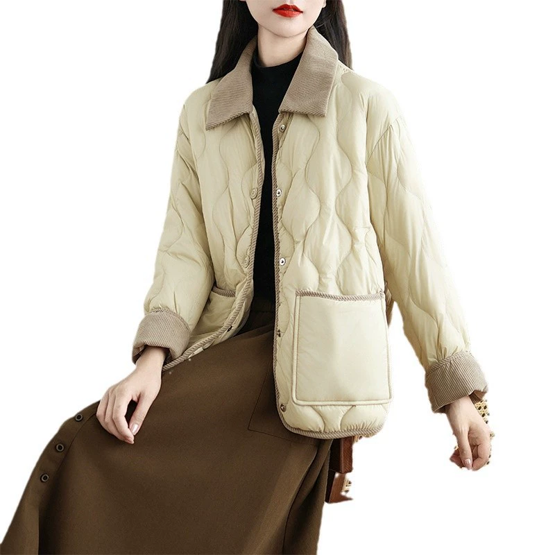 Зимняя короткая бархатная рубашка, пуховик,Oversize
