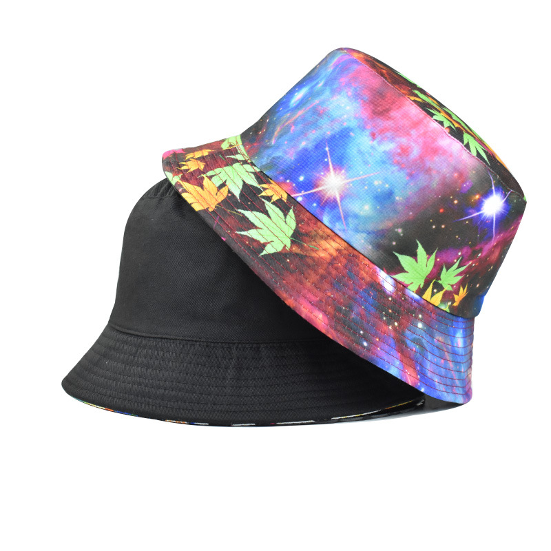 Transfronterizo europeo y americano hip hop personalidad colorido sombrero de pescador teñido con lazo hombres y mujeres colorido transfronterizo moda Primavera y otoño a prueba de polvo sombrero para el sol