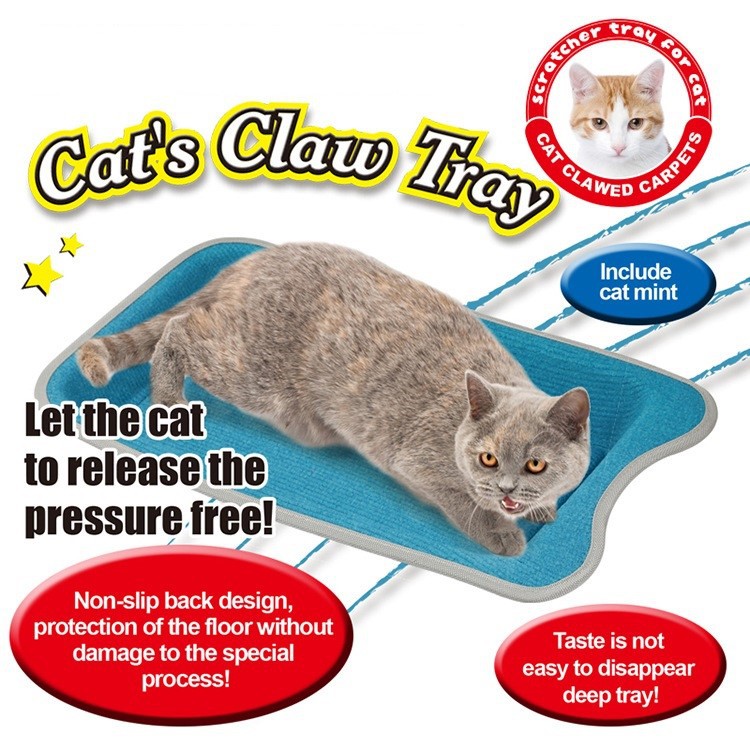 직사각형 고양이 스크래치 보드 사각형 고양이 둥지 고양이 냄비 애완 동물 연삭 클로 벨벳 둥지 고양이 침대 애완 동물 용품 제조 업체 도매