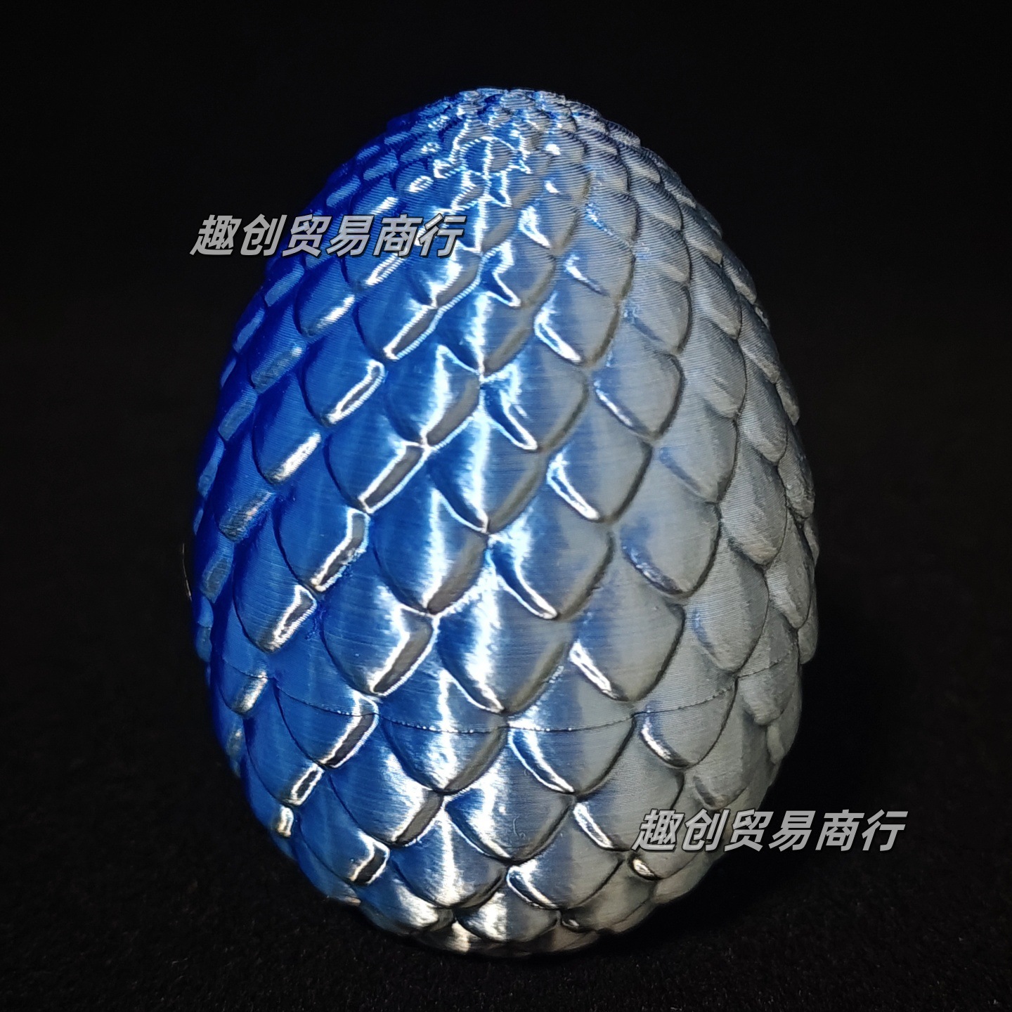 9.5CM 실크 블루 실버 드래곤 알(단일 드래곤 알에는 드래곤이 포함되지 않음)