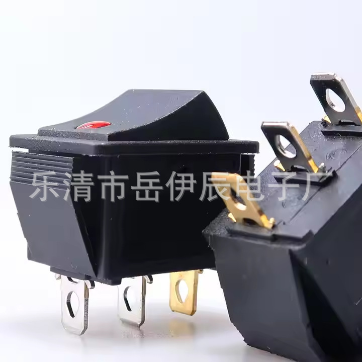 電気鍋猫眼船型スイッチkcd 4電気鍋スイッチ三角二段ランプ付きkcd 3電気鍋スイッチ31x25|undefined