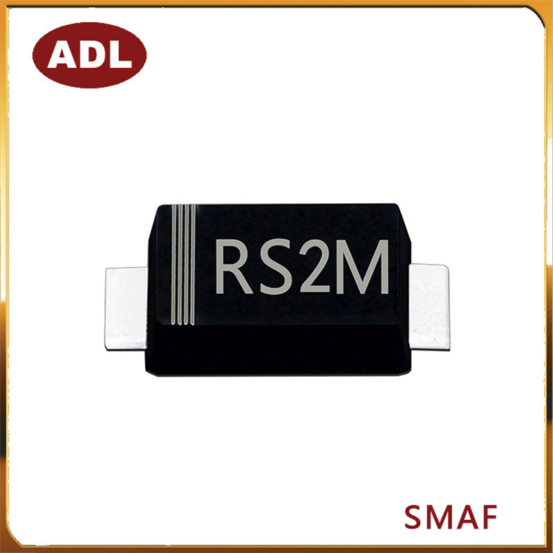 奥德利 贴片RS2M 快恢复二极管 超薄SMAF 2A1000V FR207 厂家生产