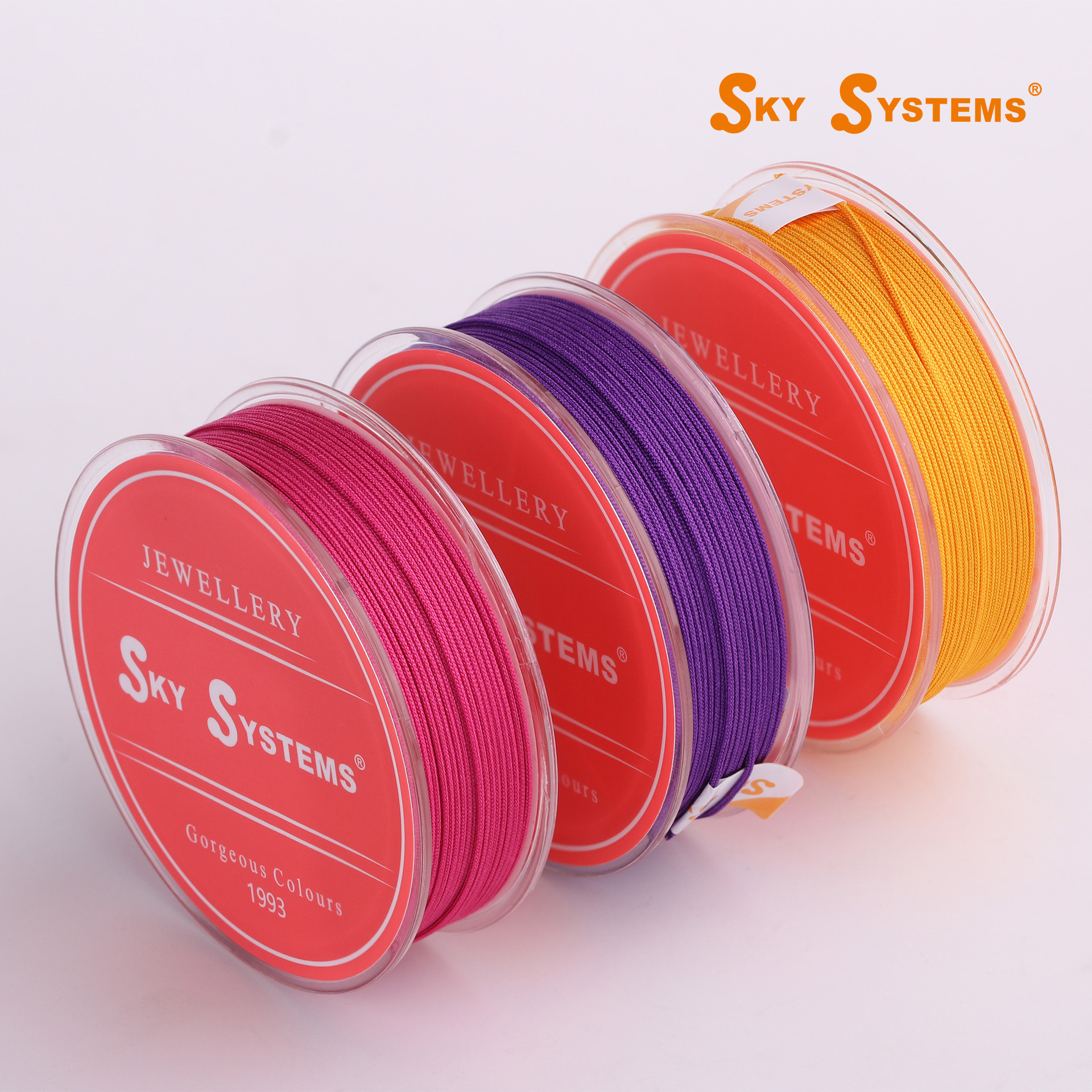 SKY品牌T1玉线 约0.75-1.5mm环保婴幼儿级精密圆形编织项链珠宝