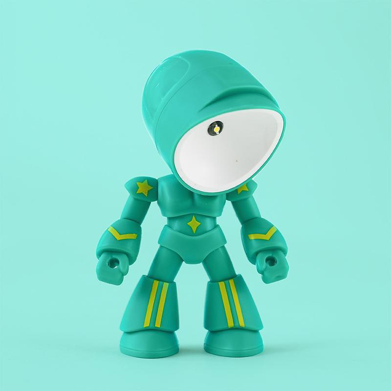 新商品創意萌えペットdiy小夜灯ミニデスクトップ置物磁気吸小電気スタンドロボット戦世警礼品|undefined
