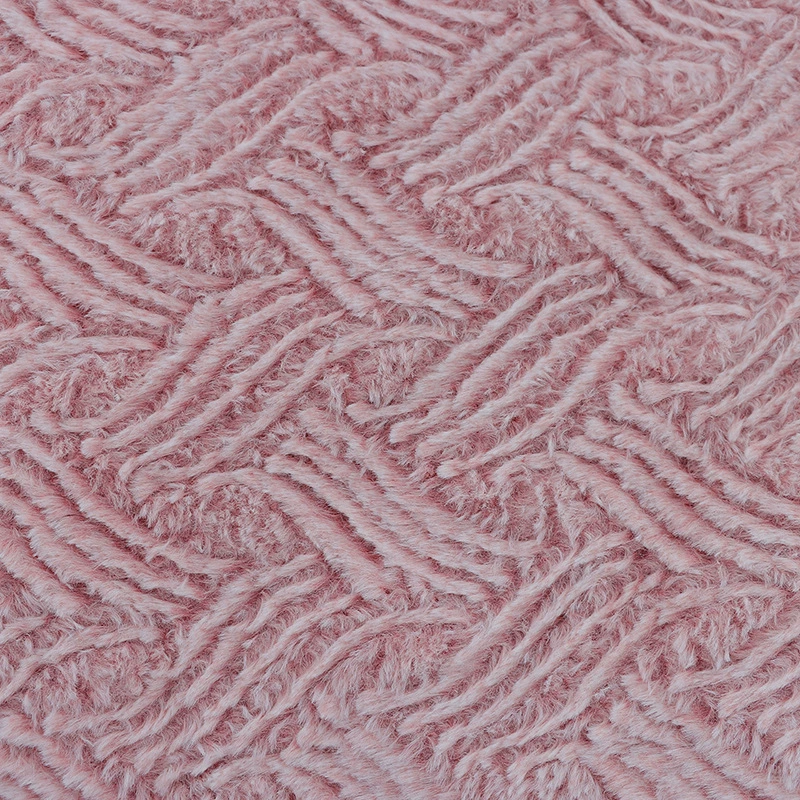 Spot frost color all -poly poly poly poly poly poly poly poly poly poly poem is edited by rabbit hair pressure flower fabrics autumn and winter clothing home spinning sofa pillow shoes and hat fabrics