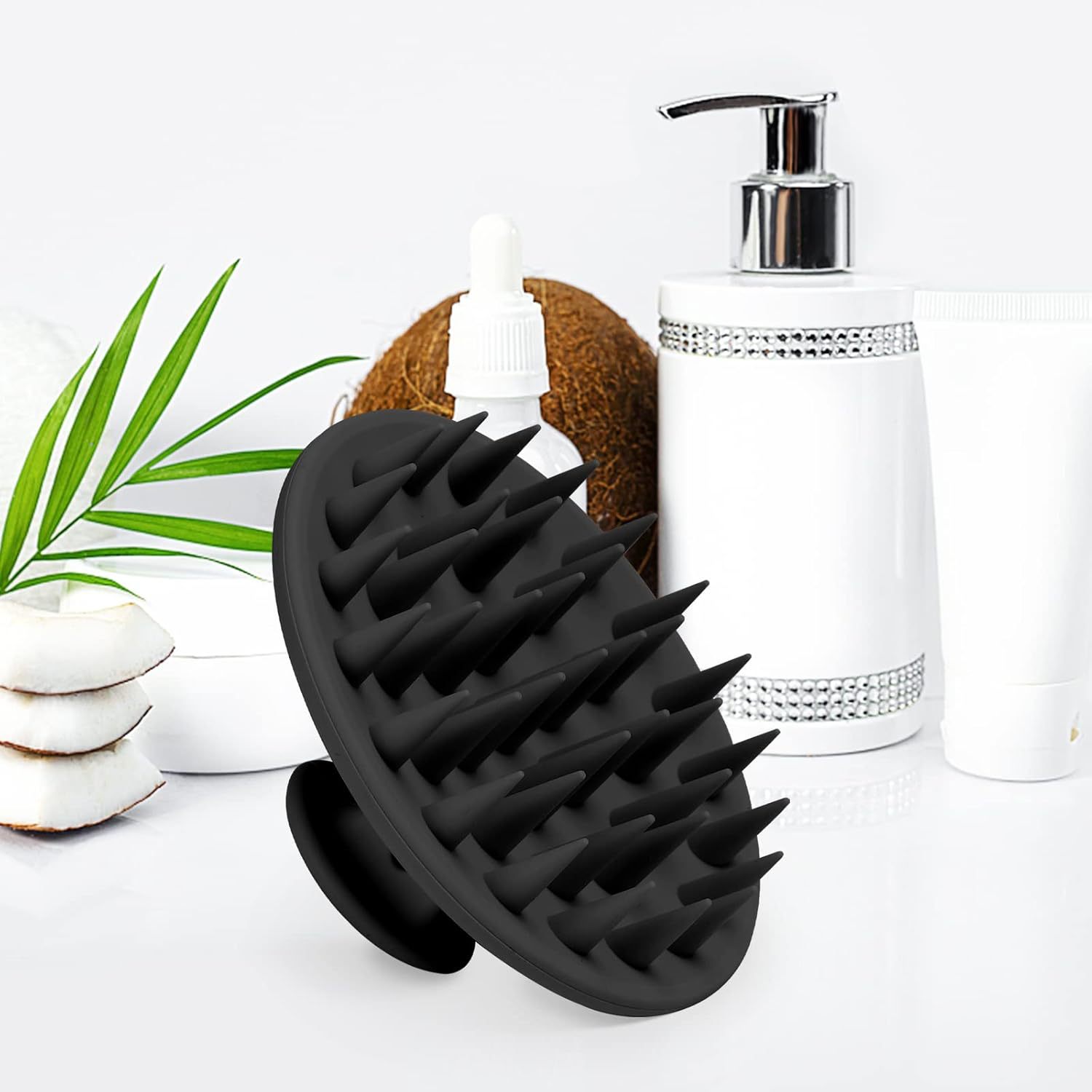 Silicone Scalp Massage Brush Head Cleaner Shampoo Comb Soft Baby Silicone Shampoo Brush Portable Hair Washing Tool
