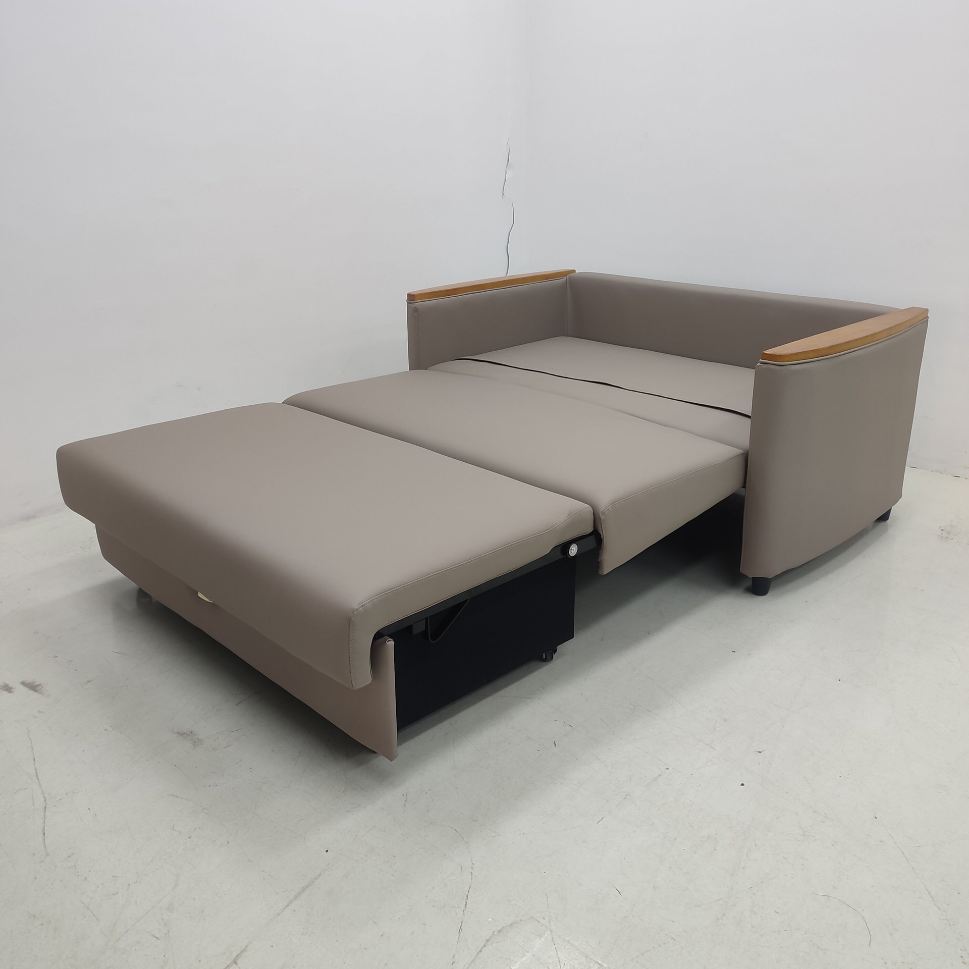 Sofá cama plegable multifuncional de estilo minimalista moderno, silla de acompañamiento médico, diseño de almacenamiento de exportación de hotel