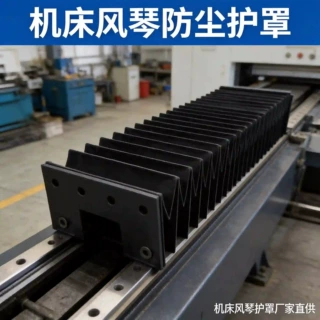 一字型风琴防护罩机械设备导轨防尘护板阻燃耐温防静电机床风琴罩