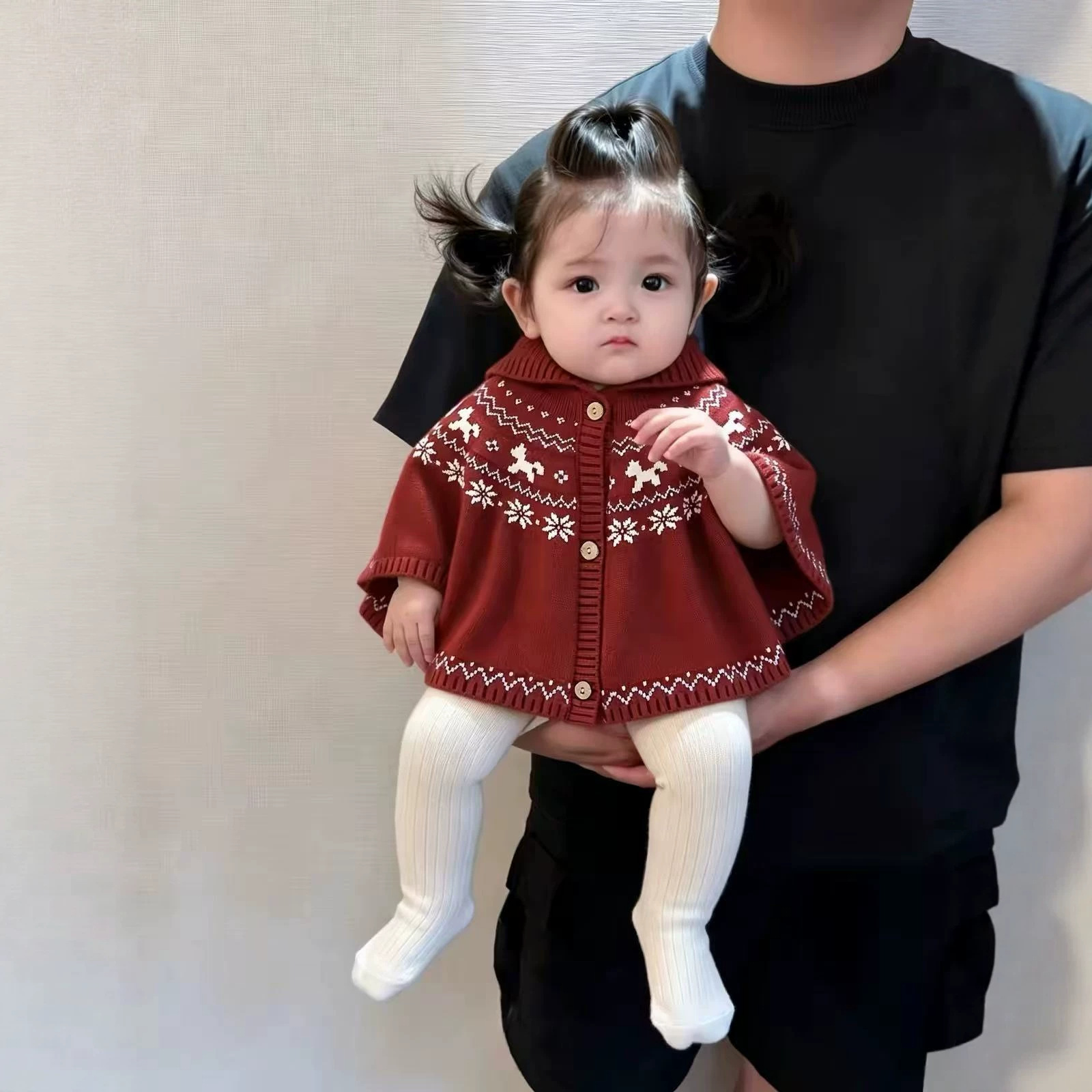 Baby Cape 2026 Autumn Outfit Newborn Hooded Cape for Girls, Windproof Small Shawl for Spring and Autumn Outings