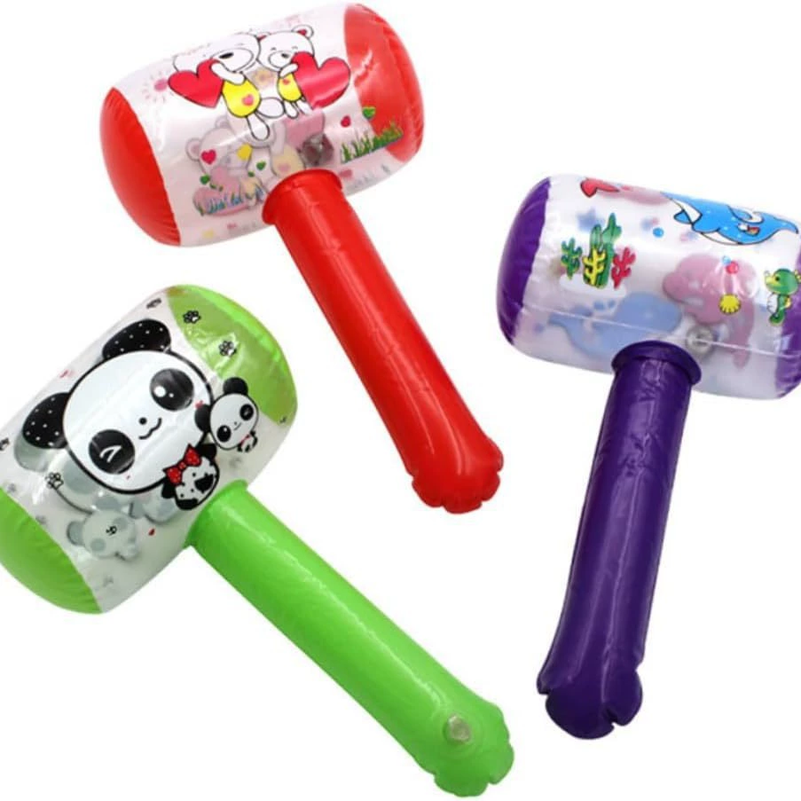 Трансграничная поставка надувной молоток для детей внутри и снаружи газон орнамент для вечеринок игрушка мультяшный узор ручка