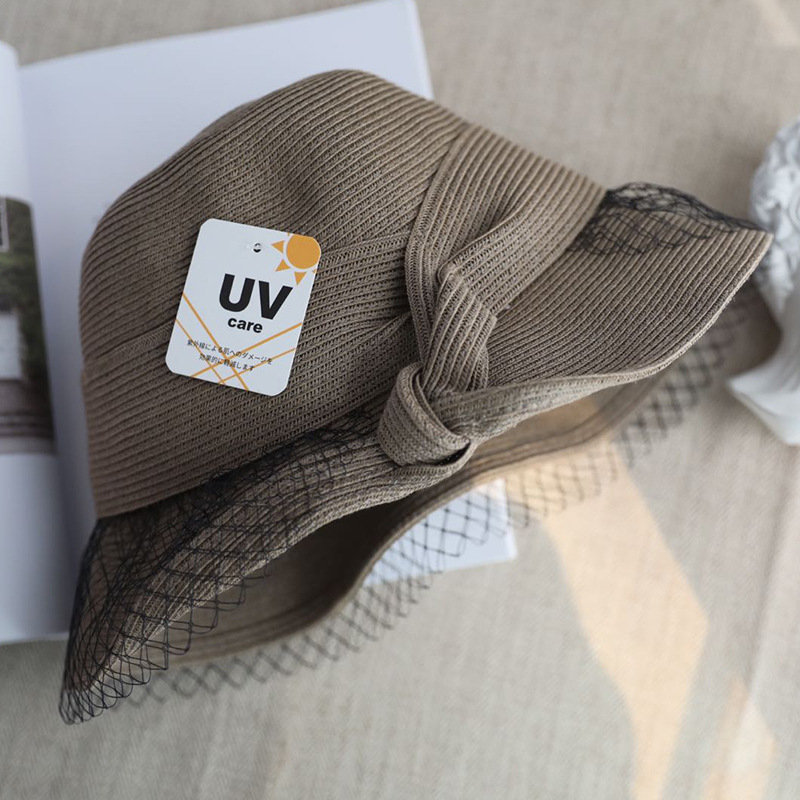 Eleganter Retro Sonnenhut Aus Mesh Stroh Mit Uv Schutz_voghion.com