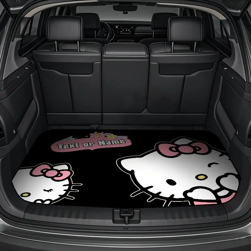 Hello Kitty, милый универсальный нескользящий износостойкий коврик в багажник на все сезоны