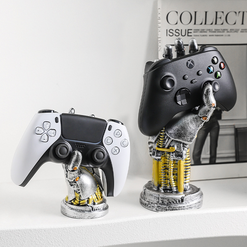 サイバーパンクロボットゲームコントローラー収納ホームリビングルームeスポーツルームデスクトップスタンド装飾装飾品|undefined