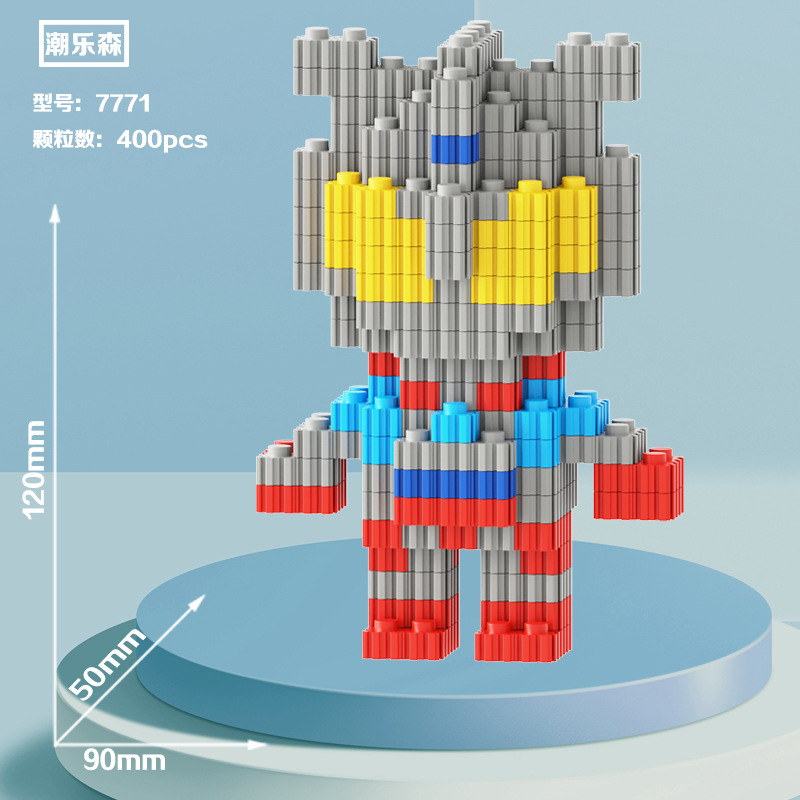 Noche puesto en el mercado de suministro al por mayor de partículas de diamante en miniatura bloques de construcción de juguete de montaje de partículas juguetes regalo educativo descompresión