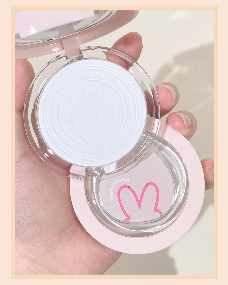 kakashow Soft Focus Setting Powder Four-color Natural three-dimensional Soft Focus Clear and flawless Setting Powder Student undefined