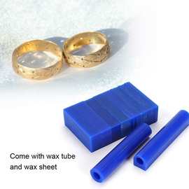 戒指蜡管蜡模专用雕刻蜡蜡戒指管首饰雕花蓝色蜡片装刻花手工蜡块