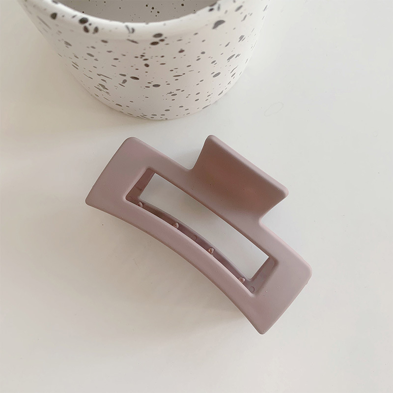 Pinza para el cabello de placa de color coreano ins Maillard, pinza para el cabello de color té con leche de otoño e invierno, pinza para el cabello grande de textura simple