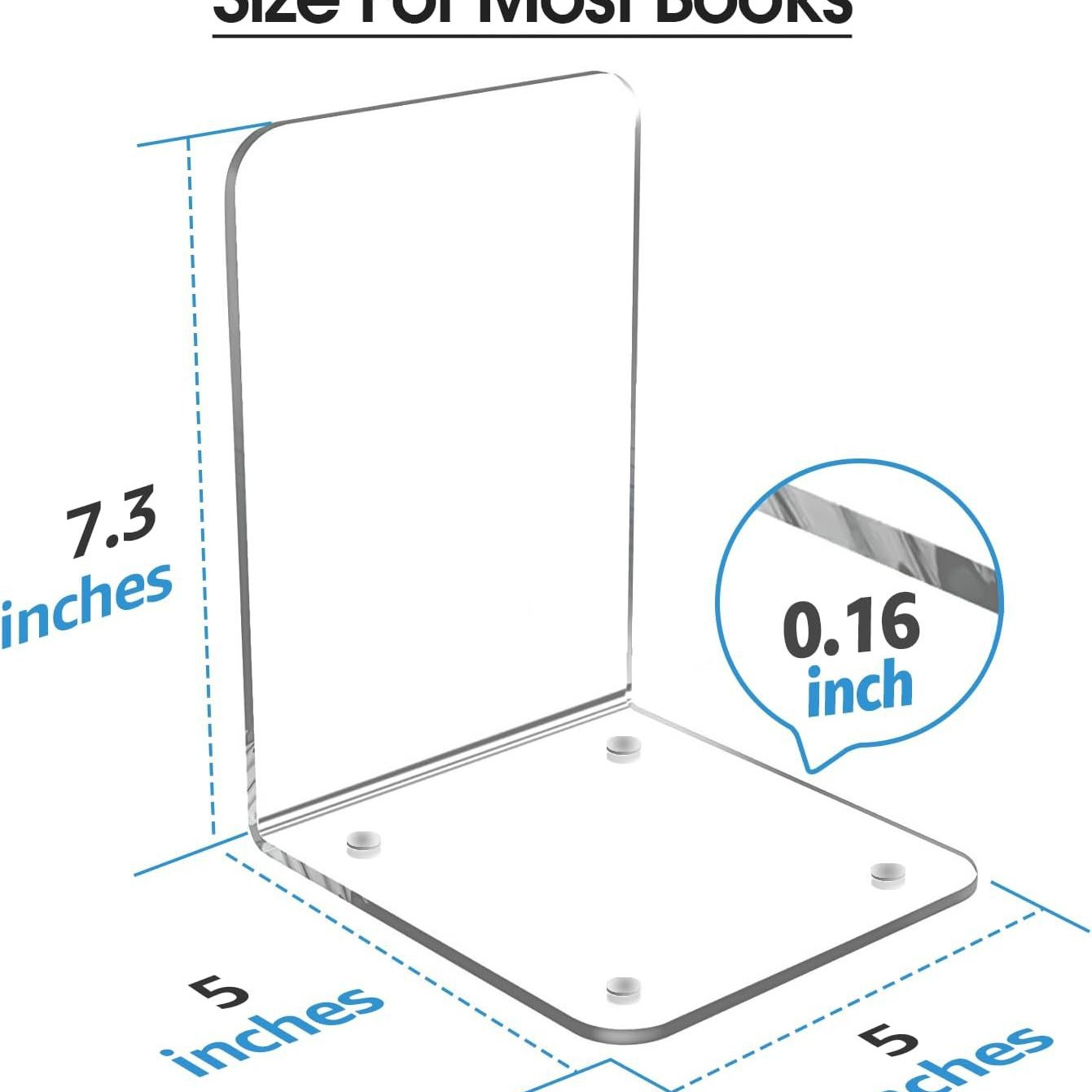 국경을 넘나드는 심플한 투명 책꽂이 아크릴 책꽂이 데스크탑 책꽂이 책 보관 책상 사무용품
