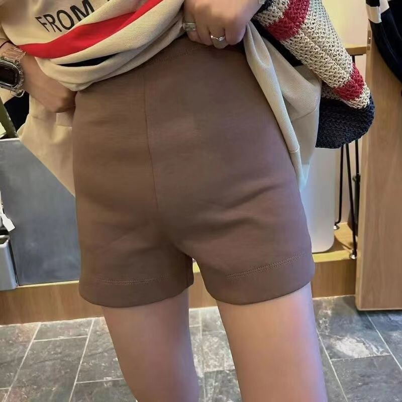 European-Style Hip-Lifting Shorts for Women, Summer New Korean Version, Tight-Fitting, Stretchy, Casual Sports High-Waisted Slimming Leggings, Cycling Shorts European-Style Hip-Lifting Shorts for Women, Summer New Korean Version, Tight-Fitting, Stretchy, Casual Sports High-Waisted Slimming Leggings, Cycling Shorts