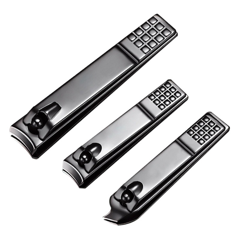 Wholesale nail tools nail clippers stainless steel electrophoresis black nail clippers single function nail clippers