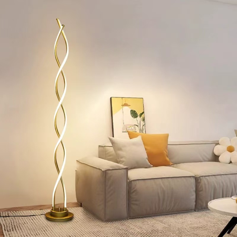 lámpara de piso sala de estar minimalista arte nórdico moderno minimalista dormitorio lámpara de cabecera de cama modelo de lámpara de habitación