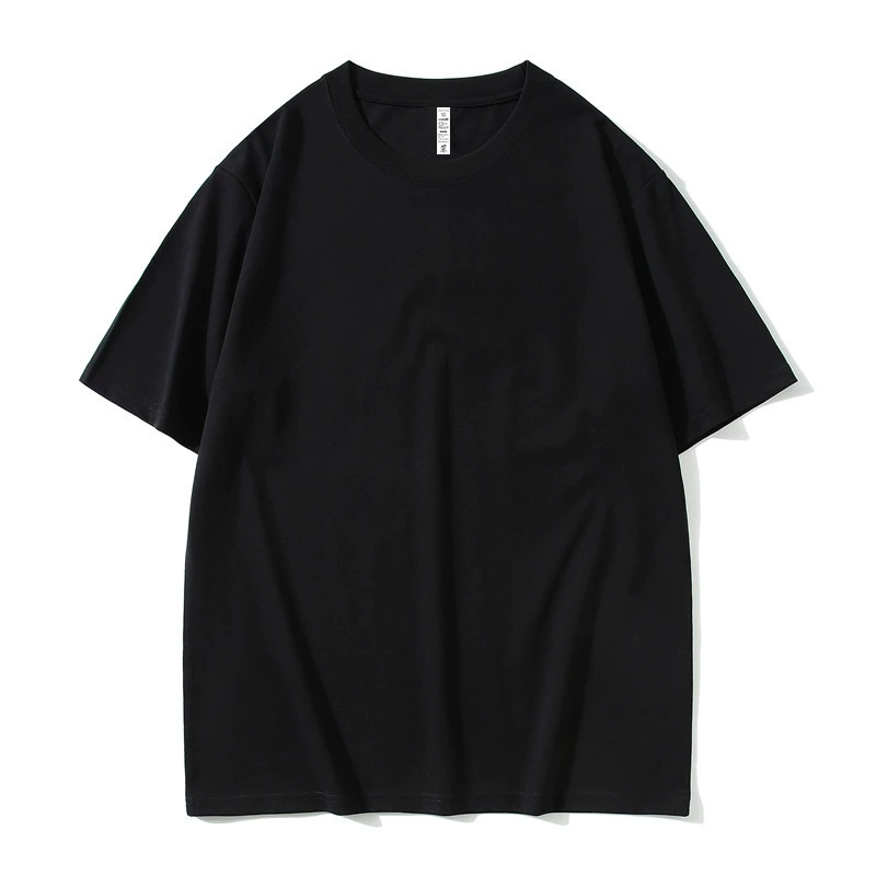 Летняя хлопковая футболка, short sleeve, solid white — настраиваемый повседневный поло-стиль