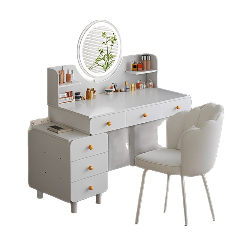 2026 nuevo estilo personalizado simple mesas de cabecera en una mesa de tocador espejo de maquillaje dormitorio image 6