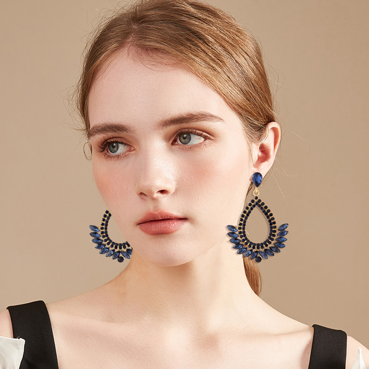 16g Weight Alloy Ear Needle Material Zircon Inlay Material Drop Earrings Classification 1 Pair Quantity Holiday, Daily Occasion Alloy Material Water Droplets Pattern Spring&Summer Season Women's Gender Inlay Design Vacation, Simple Style Style 1 Pair Vacation Simple Style Water Droplets Inlay Alloy Zircon Drop Earrings 17