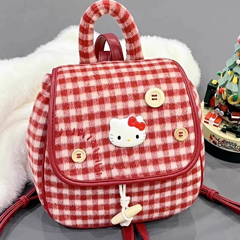 Hello Kitty, ретро-сумка, сумка-рюкзак для демисезона, носимая через плечо