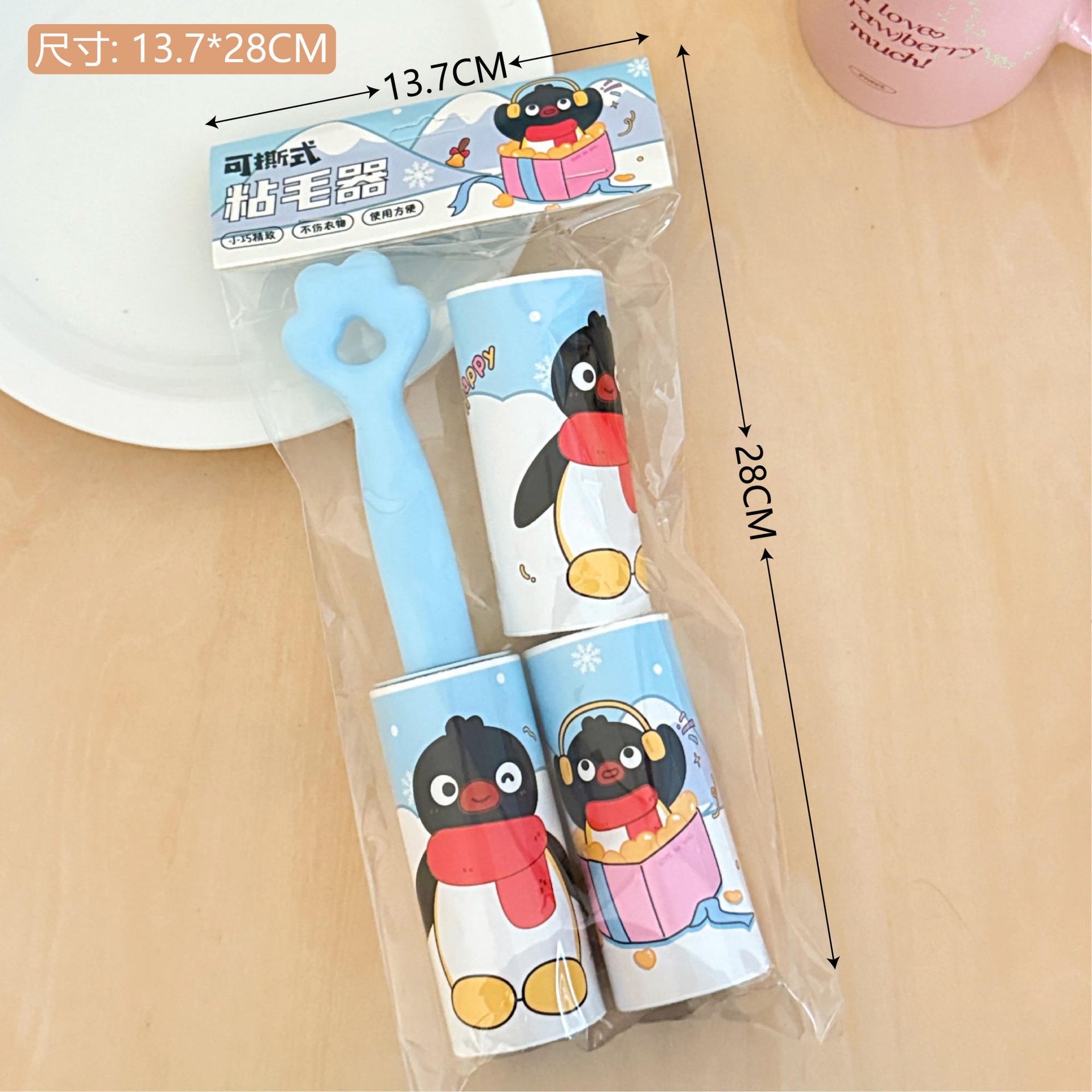 Crayón pequeño nuevo autorizado conjunto de pegador de pelo de alumno rodillo pegador de pelo para mascotas en el hogar artefacto de pegado de pelo