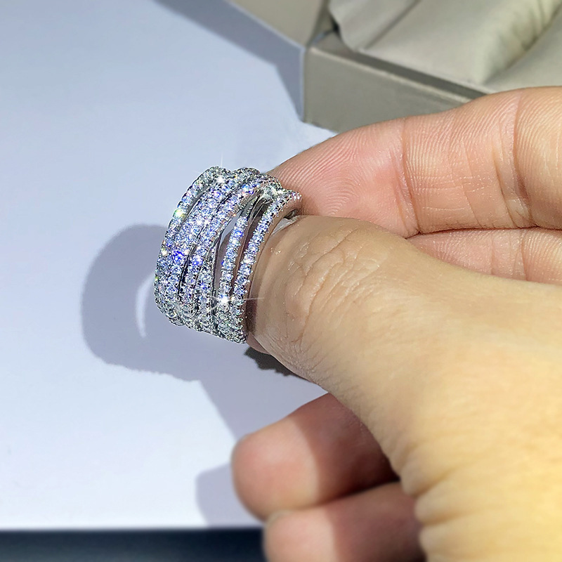 Rings Classification Round Copper Exaggerated Shiny Rings