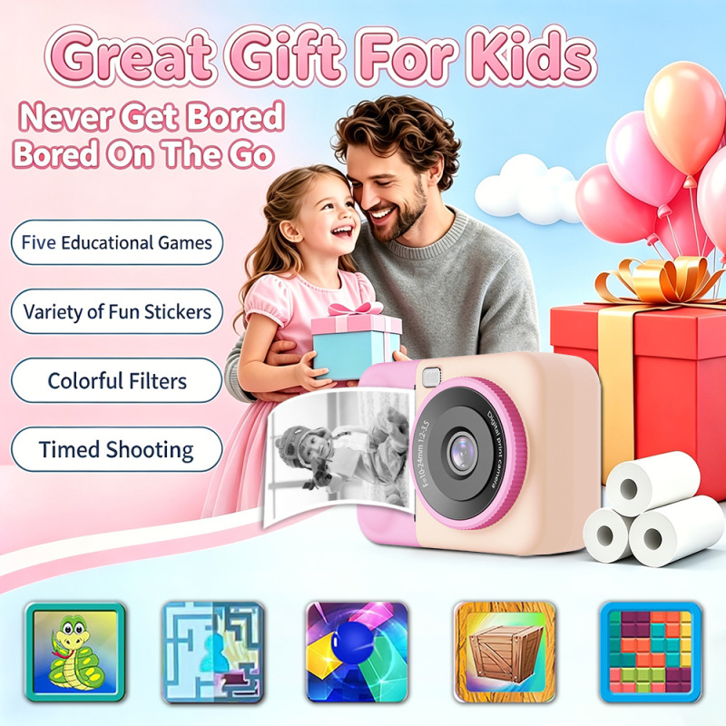 Cross-border S11 Children's Instant Color Printing Camera, Portable High-Definition Digital Camera Wholesale Cross-border S11 Children's Instant Color Printing Camera, Portable High-Definition Digital Camera Wholesale