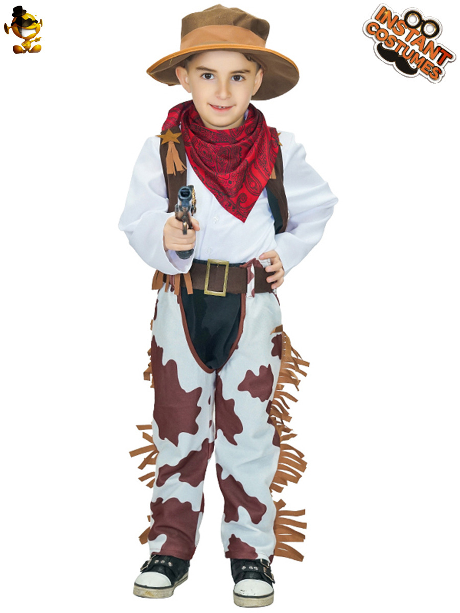 Los niños lindos de Mezclilla Occidental ropa niñas falda Denim chicos ropa Cosplay rendimiento la etapa image 3