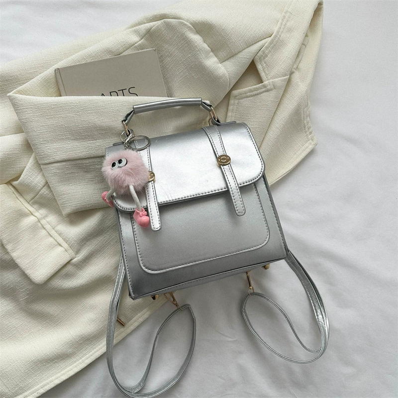 Small Shoulder Backpack One-Shoulder Bag, 2023 Leisure Collection, pendant options