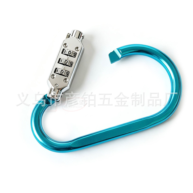 Electric scooter helmet lock, anti-theft lock, motorcycle helmet fixing lock, bike basket lock, aluminum alloy hook, combination lock