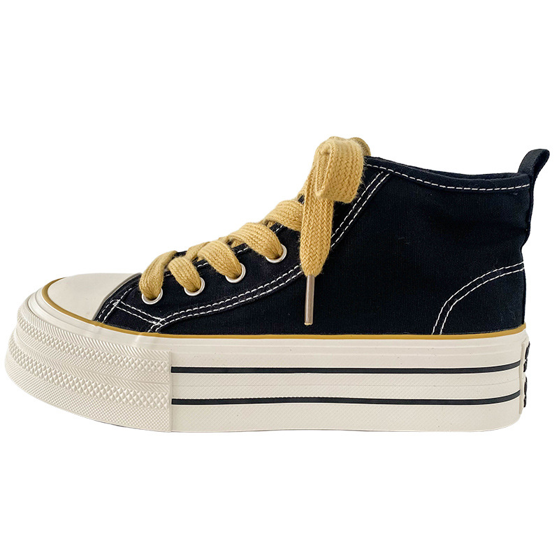 검정색과 노란색 하이탑