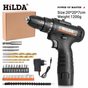 12V家用手電鑽雙速充電式鋰電鑽多動能打孔電動螺絲刀手槍鑽跨境