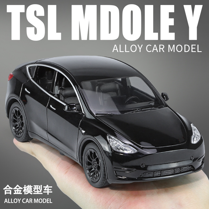 (Boxed) Simulation 1: 32 Tesilla MODEL Y Alloy Car Model Ornaments Toy Hair (Boxed) Simulation 1: 32 Tesilla MODEL Y Alloy Car Model Ornaments Toy Hair