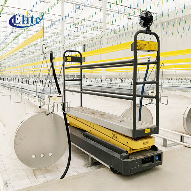 厂家直销温室大棚打叶车采摘车剪叉式升降平台温室大棚轨道升降车