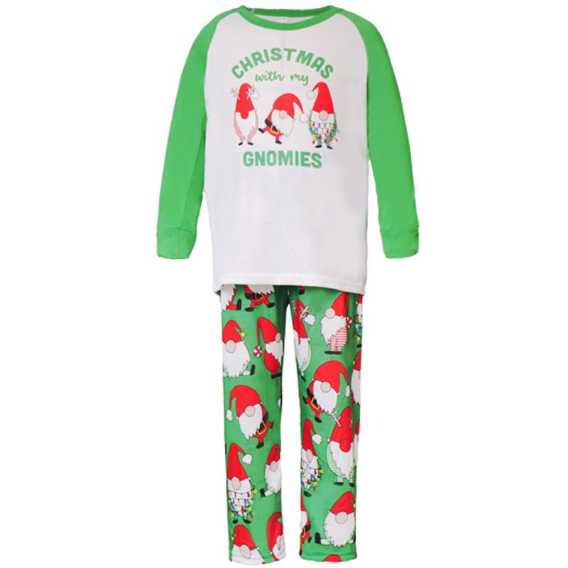 ヨーロッパとアメリカのeBayの新しいクリスマスレタープリント親子着用長袖パジャマクリスマスプリントスーツホームウェア|undefined