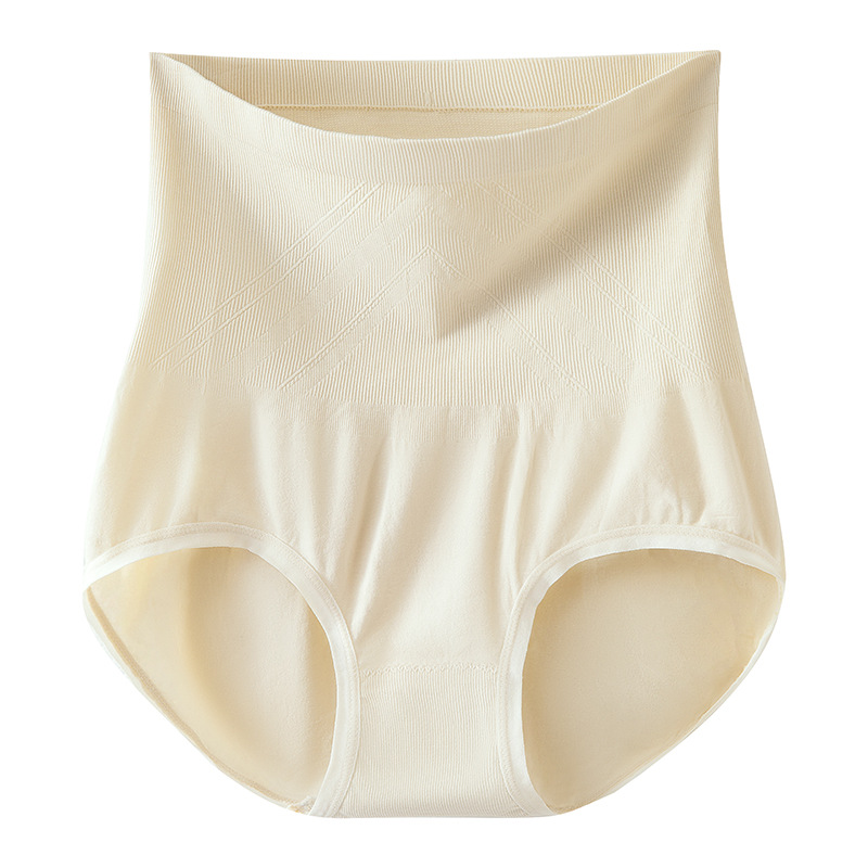 Abdomen de cintura alta para mujer, vientre pequeño, glúteos, abdomen, entrepierna de algodón puro, sin costuras, transpirable, bragas sexy de gran tamaño para mujer