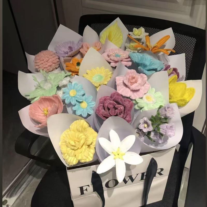 泉州旬埔女性用簪花ヘアアクセサリーねじり棒DIY素材パック手作り花束蝶結びヘアピン子供用手作り|undefined
