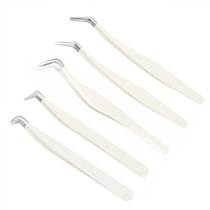 False eyelashes, tweezers, highly precise eyelash extension for eyelashes