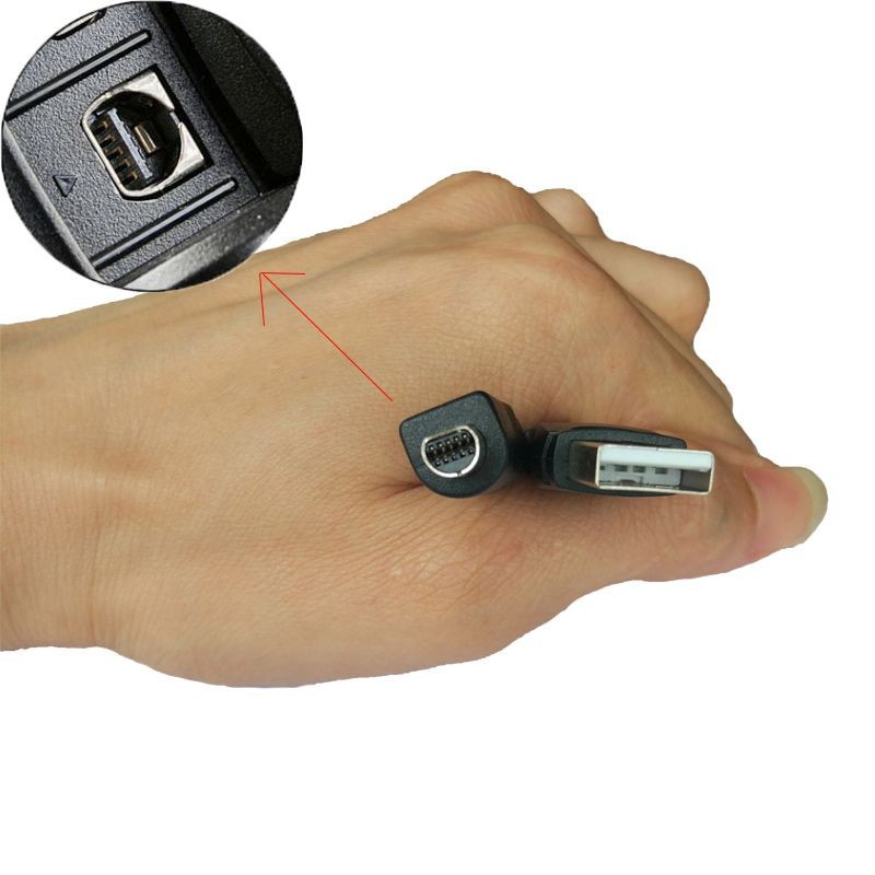 Para Sony 10P/pin semicircular cable de datos USB cámara Sony DV cable de la cámara 1.5CM