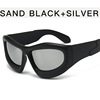 Sunglasses, fashionable glasses solar-powered hip-hop style, 2 carat, European style